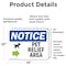 Signmission Pet Relief Area (Right Arrow) Sign With Symbol, 14 in W x Rectangle, Vinyl Decal OS-2PACK-NS-D-1014-L-17229 - alternate 3
